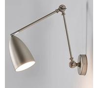 NOKXDKJWT Bedside Wall Lamp Adjustable Swing Arm Double Long Arm Single Head Metal Wall Light Telescopic Study Reading Wall Sconces E27 Wall Lighting [Energy Class A++]