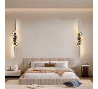 NOKXDKJWT Chandelier Modern Simple LED Linear Wall Sconce Set of 2 Matte Black Bathroom Vanity Light Nordic Interior Lamp Mount Lighting Fixture Pendant lamp