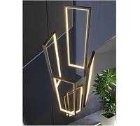 NOKXDKJWT Extra Large Chandelier for Foyer Entryway Remote Dimmable LED Staircase Modern Industrial Long Linear Pendant Light Spiral Hall Living Room Hotel Farmhouse Villa