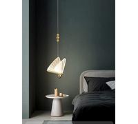 NOKXDKJWT LED Chandeliers, Small Pendant Lights Chandelier d Modern Kitchen Island Lighting Butterfly Design with Acrylic Shade Single Head Ceiling Hanging Light for Bedroom Living Dining