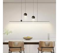 NOKXDKJWT LED Linear Pendant Light Fixtures for Pool Table Minimalist Modern Long Strip Chandelier Ball Billiard Fixture Hanging Lamp Kitchen Island Dining Room Restaurant Bar