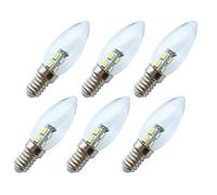 NOKXDKJWT Lighting, Pack of 50, LED Candle Bulb C25 E14 1W Home Chandelier Lighting Decoration Crystal Light Bedside Wall Lights(6500K Cool White)