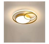 NOKXDKJWT Modern LED Ceiling Light Fixture - Gold 50cm - Stylish Bedroom & Living Room Lamp - Chic Indoor Lighting for Dining & Home Decor - Contemporary Illumination