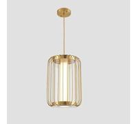 NOKXDKJWT Nordic 3000K Gold Pendant Light Bedroom Vintage Farmhouse Glass Hanging Chandelier Fixture Home Decor Lantern Shape Large Pendant Light Fixture For Kitchen Island Bathroom Commercial Stores