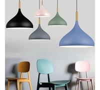 NOKXDKJWT Nordic Minimalist Macaron Pendant Light - Adjustable Yellow Chandelier for Living Room, Kitchen, Hallway Decor - 24cm Stylish Lighting Fixture