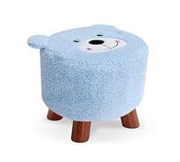 NOKXDKJWT s Foot Stool Shoe Change Stool Round Footstool Plush Foot Stools s for The Bedroom s for Living Room,beige-33x30x20cm