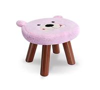 NOKXDKJWT s Foot Stool Shoe Change Stool Round Footstool Plush Foot Stools s for The Bedroom s for Living Room,beige-33x30x20cm