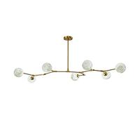 NOKXDKJWT Scandinavian Creative Tree Branch Chandelier,Simple Modern Magic Bean Moon Molecular Lamp,Living Room Lamp,Dining Room Lamp,Bedroom Lamp-Golden. 140 * 60cm