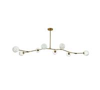 NOKXDKJWT Scandinavian Creative Tree Branch Chandelier,Simple Modern Magic Bean Moon Molecular Lamp,Living Room Lamp,Dining Room Lamp,Bedroom Lamp-Golden. 180 * 60cm