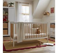 Nola Cot Bed - White & Natural
