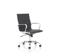 Nola Executive Chair Medium Back Soft Bonded Leather Black