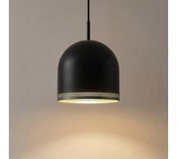 NOLA Oura pendant light, Ø 25 cm, black, iron, E27