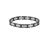 BOSS Jewelry Men's Link Bracelet in Stainless Steel and Plated Black Steel - 1580794