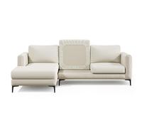 Nolan Interior Magic Sofa Cover - Classic Jacquard Sofa Seat Couch Cover - Medium, Jade White - Pet Proof, Easy Install, Stretchy Slipcover