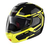 Nolan Modular Motorcycle Helmet N90-3 Driller Yellow Small Flip Front Motorbike