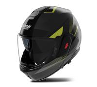 Flip-Up Helmet Nolan N120-1 CICLONE 362 Grigio lava / Nero / Verde impulso