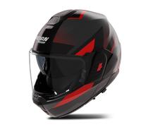 Nolan Modular Helmet N120-1 Ciclone 364 - Matt Black/Dark Grey/Red - Size M