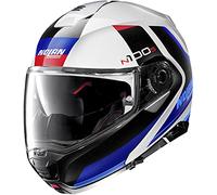 Nolan N100-5 Hilltop N-Com Flip-Up Helmet White/Red/Blue M (58)