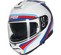 Nolan N100-6 Assoluto N-Com Helmet, white-red-blue, size M for Men