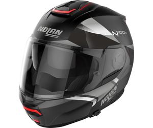 Nolan N100-6 Paloma N-Com Helmet, black-grey-silver, size 2XS for Men