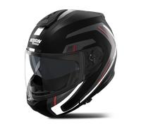 Flip-Up Helmet Nolan N100-6 RADIANTE 357 Nero / Argento / Rosso