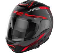 Nolan N100-6 Surveyor N-Com Helmet, black-red, size 2XS for Men