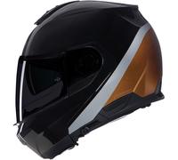 Nolan N100-6 Vern Speciale Flip Up Motorcycle Helmet - Black / Orange / Silver