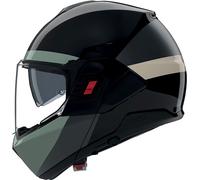 Nolan N120-1 Blocco 358, modular helmet XL Black/Dark Grey/Green/Beige