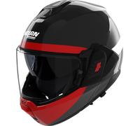 Flip-Up Helmet Nolan N120-1 BLOCCO 357 Nero / Antracite / Rosso / Bianco