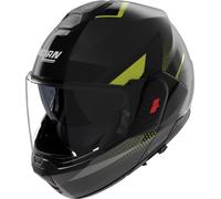 Flip-Up Helmet Nolan N120-1 CICLONE 362 Grigio lava / Nero / Verde impulso