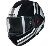 Nolan N120-1 Lineo N-Com Helmet, black/white/silver, size S (56)
