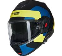 NOLAN NOLAN - Helmet N120-1 Omocromo Black Matt / Blue / Yellow XL