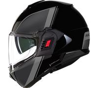 Nolan N120-1 Vern Speciale Flip Back Motorcycle Helmet - Black/Grey/Silver