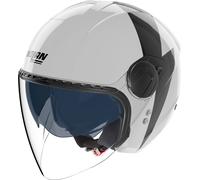 Nolan N20-2 Visor Impeto Jet Helmet, black/white, size M (58)