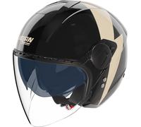 Nolan N20-2 Visor Impeto 344, open face helmet XXL Black/Beige