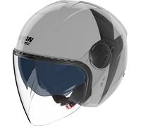 Nolan N20-2 Visor Impeto Jet Helmet, black-white, size M for Men
