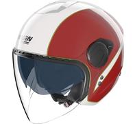 Jet Helmet Nolan N20-2 VISOR TRICOLORE 346 Bianco / Verde / Rosso