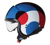 Nolan N21 06 Bicromo Jet Helmet, black-red-blue, size XL for Men