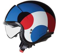 Nolan N21 Bicromo Open Face Motorcycle Motorbike Helmet - Blue / Black / Red
