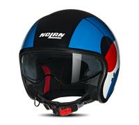 Nolan N21 Open Face Helmet Black/Blue/RedXL Black,Blue,Red