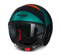 Nolan N21 Tangente 347, open face helmet L Black/Dark Green/Orange
