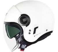 Nolan N21 Visor Classico Open Face Motorcycle Helmet - Metal White