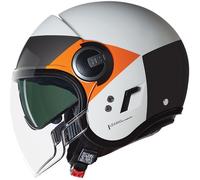 Nolan N21 Visor Onirico Open Face Motorcycle Helmet - White / Black / Orange