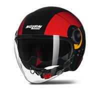 Nolan N21 Visor Open Face Helmet Black/Red/OrangeS Black,Red,Orange