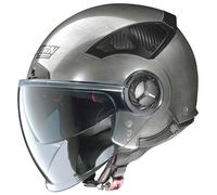 Nolan N33 Evo Classic Scratched Chrome Jet Helmet, size 2XS