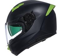 Nolan N60-6 Classico Nobile Full Face Motorcycle Helmet - Matt Black/Green Pulse