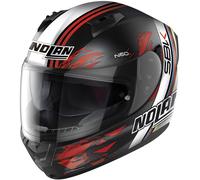 Nolan N60-6 SBK 2023 Helmet, black-white-red, size XL for Men