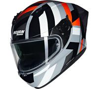 Nolan N60-6 Sport Dinamico Helmet, black-grey-orange, size M for Men