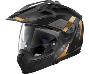 Nolan N70-2 X 06 Skyfall N-Com Helmet, black-gold, size S for Men