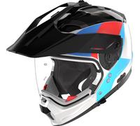 Nolan N70-2 X 06 Turbine Helmet, black-white-blue, size M for Men
